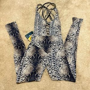 Snake Print Jumpsuit